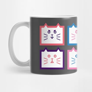 Geometric cats Mug